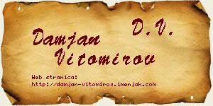 Damjan Vitomirov vizit kartica